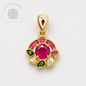 RUBINA LOTUS — Genuine Ruby Floral Ornamental Pendant รูบินา โลตัส  จี้ทับทิมแท้ ดีไซน์ดอกบัว Ornamental