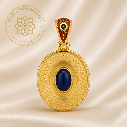 LOTUS SAPPHIRE EMBLEM โลตัส แซฟไฟร์ เอ็มเบลม — จี้ไพลินดีไซน์บัวหลวง