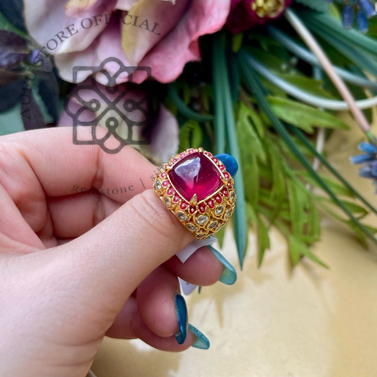 Genuine Ruby Statement Ring  แหวนทับทิมแท้ดีไซน์สเตทเมนต์