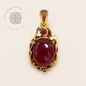 RUBINA CELESTE — Genuine Ruby Cabochon Ornamental Pendant รูบินา เซเลสเต จี้ทับทิมแท้หลังเบี้ย ดีไซน์ Ornamental