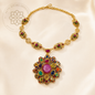 RATANARAJ NAVARATNA — Ruby &amp; Nine-Gem Heritage Statement Necklace RATANARAJ NAVARATNA รัตนราช นวรัตน์  สร้อยคอทับทิม นพเก้ารัตนชาติ