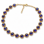 NILA CHANDRA — Genuine Sapphire Cabochon Link Necklace นิลจันทรา สร้อยคอไพลินแท้ทรงกลมหลังเบี้ย