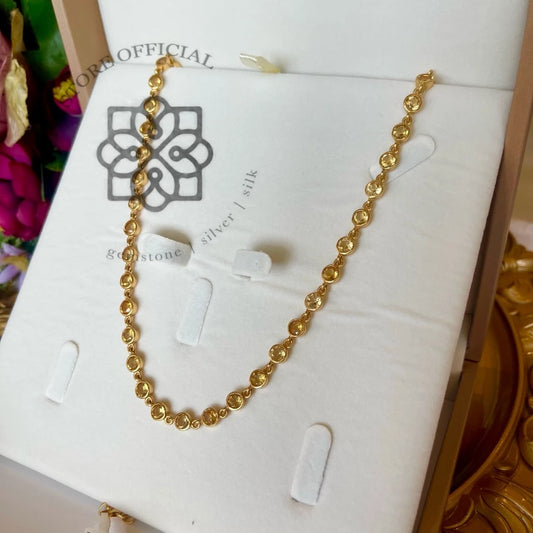 SURYA MALA — Genuine Citrine Rivière-Inspired Gemstone Necklace สุริยมาลา — สร้อยคอซิทรินแท้เรียงพลอยต่อเนื่อง